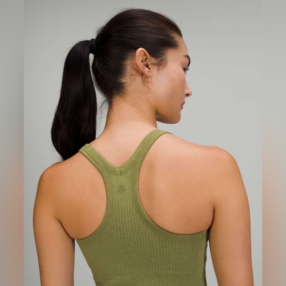 Lululemon Ebb to Street Tank Top sz2 bronze green NWT - Picture 8 of 8